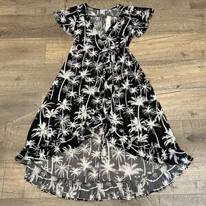 Blue Rain Francesca's Dress Tropical‎ Wrap Dress Large Resort Spring Break NWT